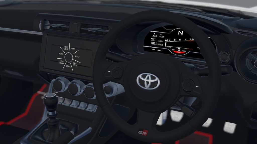 【車/saccflight対応/走行可能車両】GR-86-2022【VRChat想定】