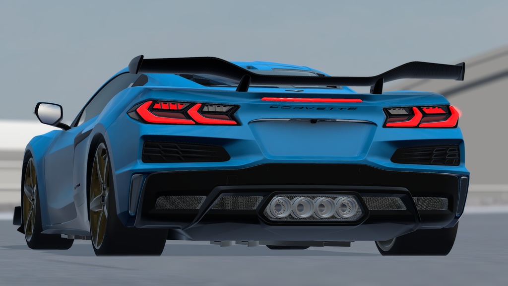 【車/saccflight対応/走行可能車両】C0RRVETTE-C8-Z06 ZR1 【VRChat想定】