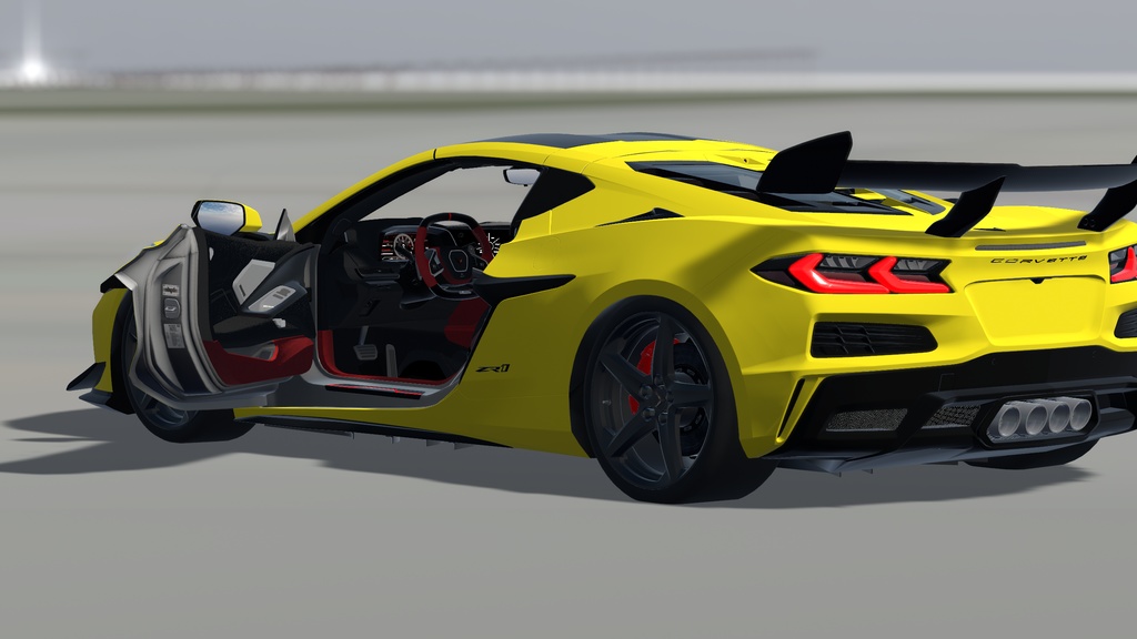 【車/saccflight対応/走行可能車両】C0RRVETTE-C8-Z06 ZR1 【VRChat想定】