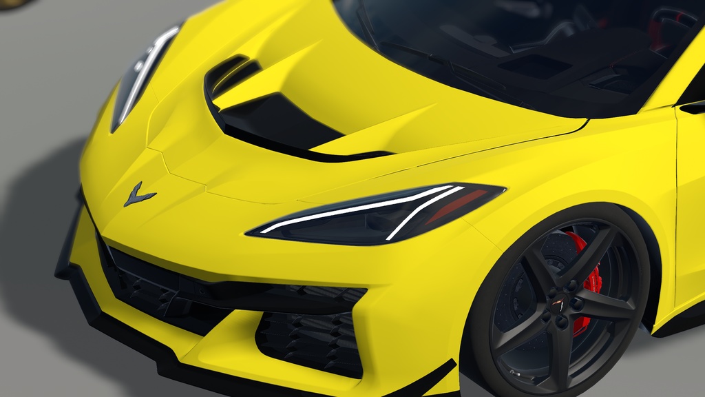 【車/saccflight対応/走行可能車両】C0RRVETTE-C8-Z06 ZR1 【VRChat想定】