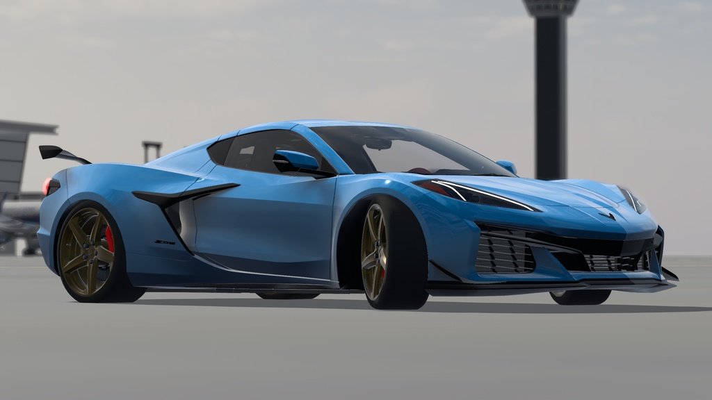 【車/saccflight対応/走行可能車両】C0RRVETTE-C8-Z06 ZR1 【VRChat想定】