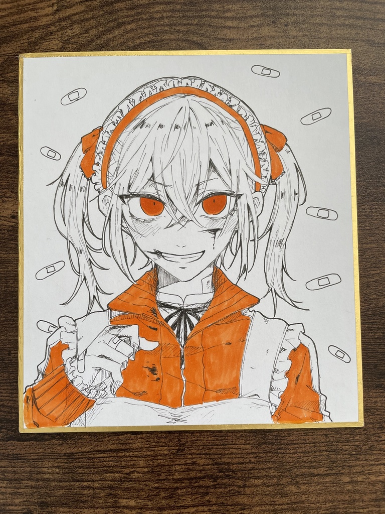 オリジナル色紙(オレンジ)