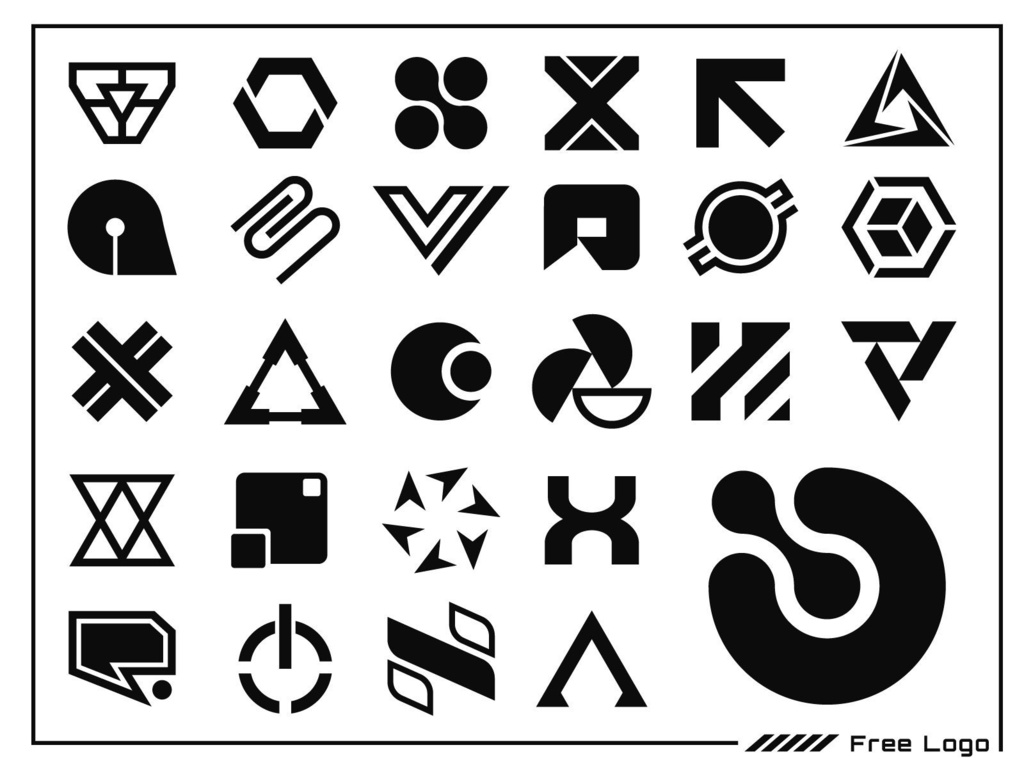 【フリー素材】シンプルロゴ