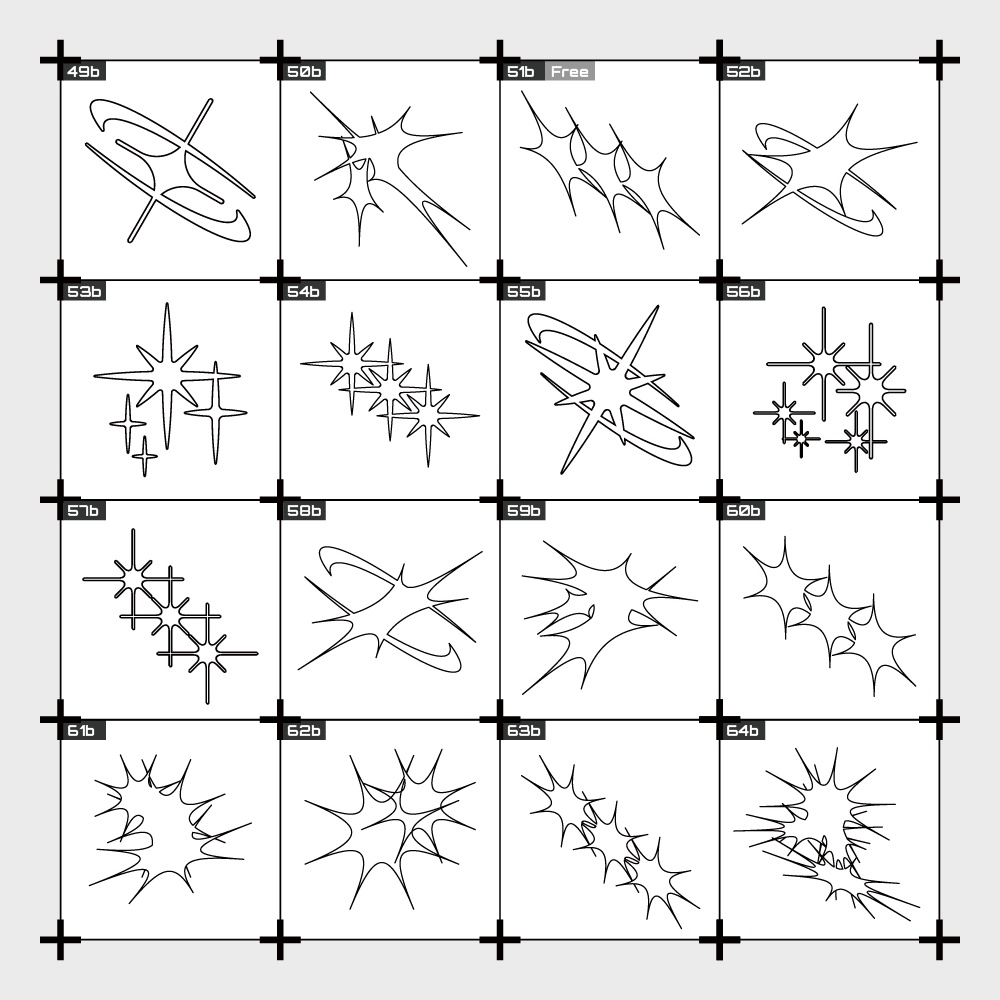 【無料/有償】星素材集【ココフォリア素材】