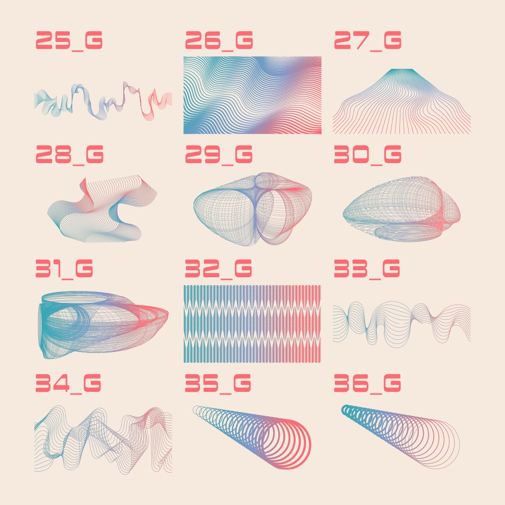 【無料/有償】ウェーブ素材集【ココフォリア素材】