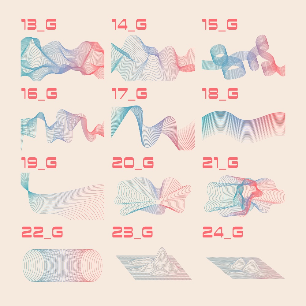 【無料/有償】ウェーブ素材集【ココフォリア素材】