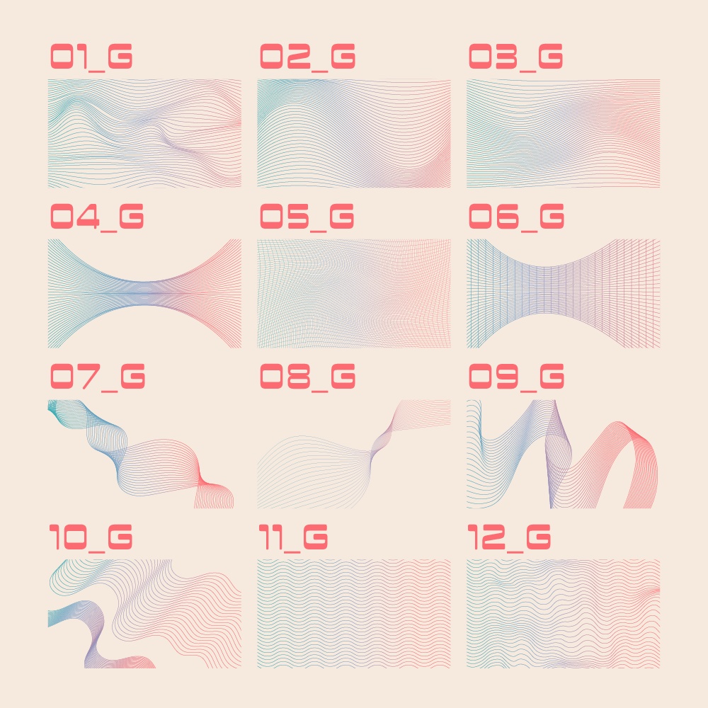 【無料/有償】ウェーブ素材集【ココフォリア素材】