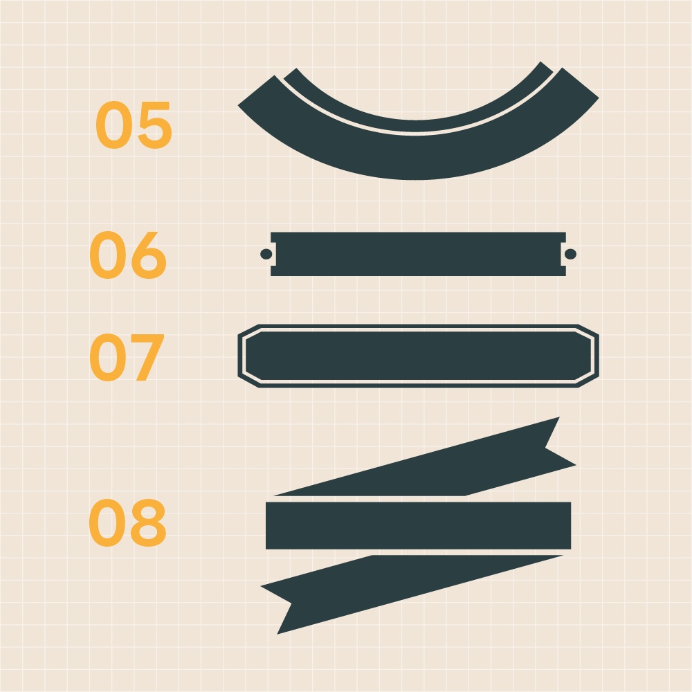 【フリー素材】ラベル素材