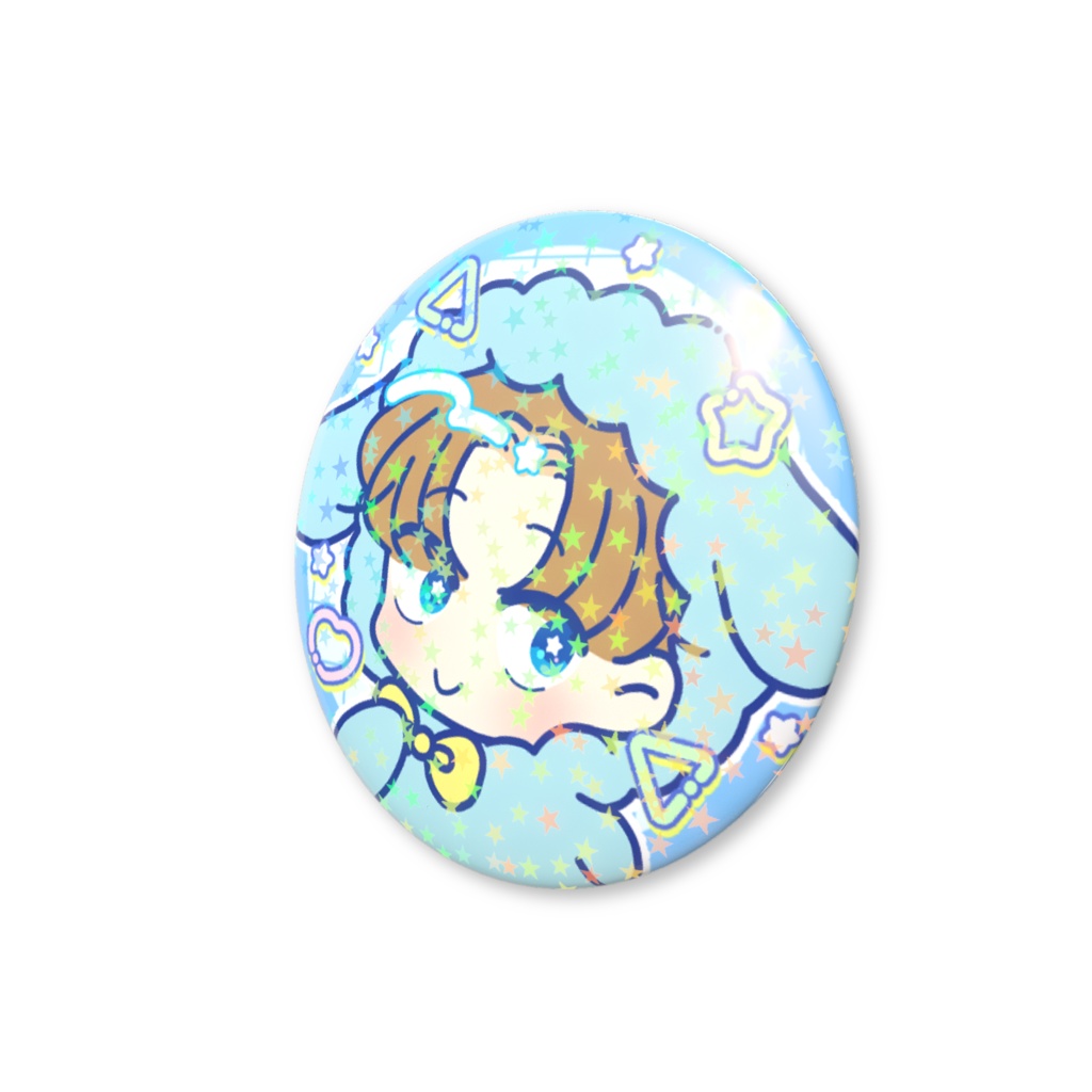 【雪哉】キラキラ缶バッジ