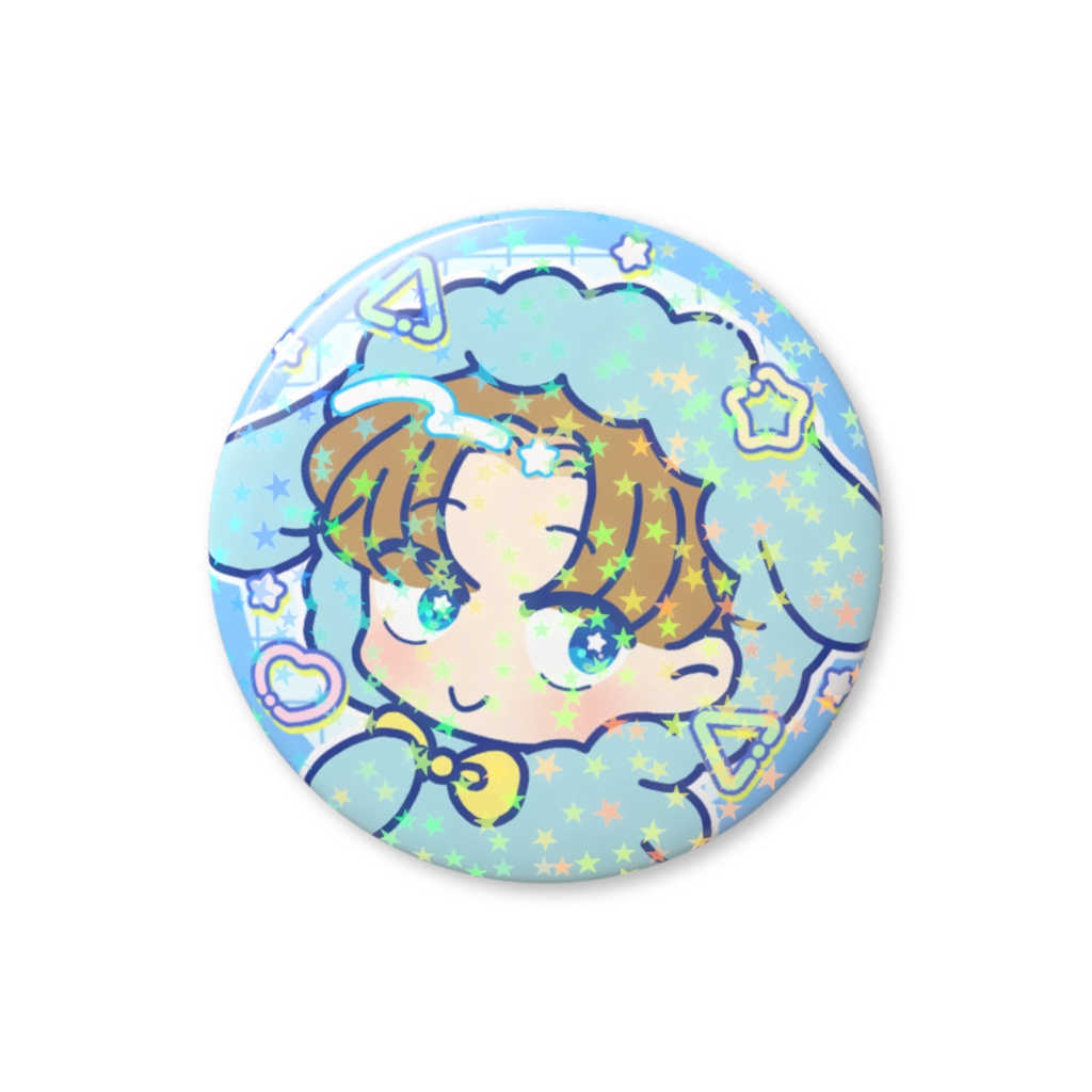 【雪哉】キラキラ缶バッジ