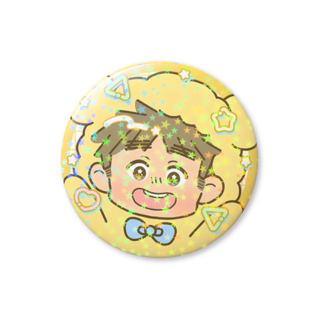 【茂丸】キラキラ缶バッジ