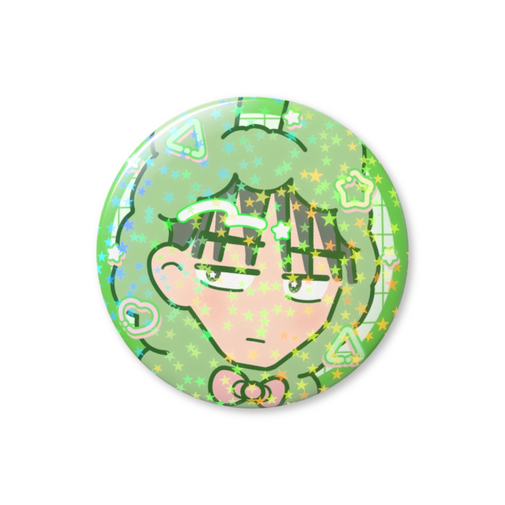 【千早】キラキラ缶バッジ