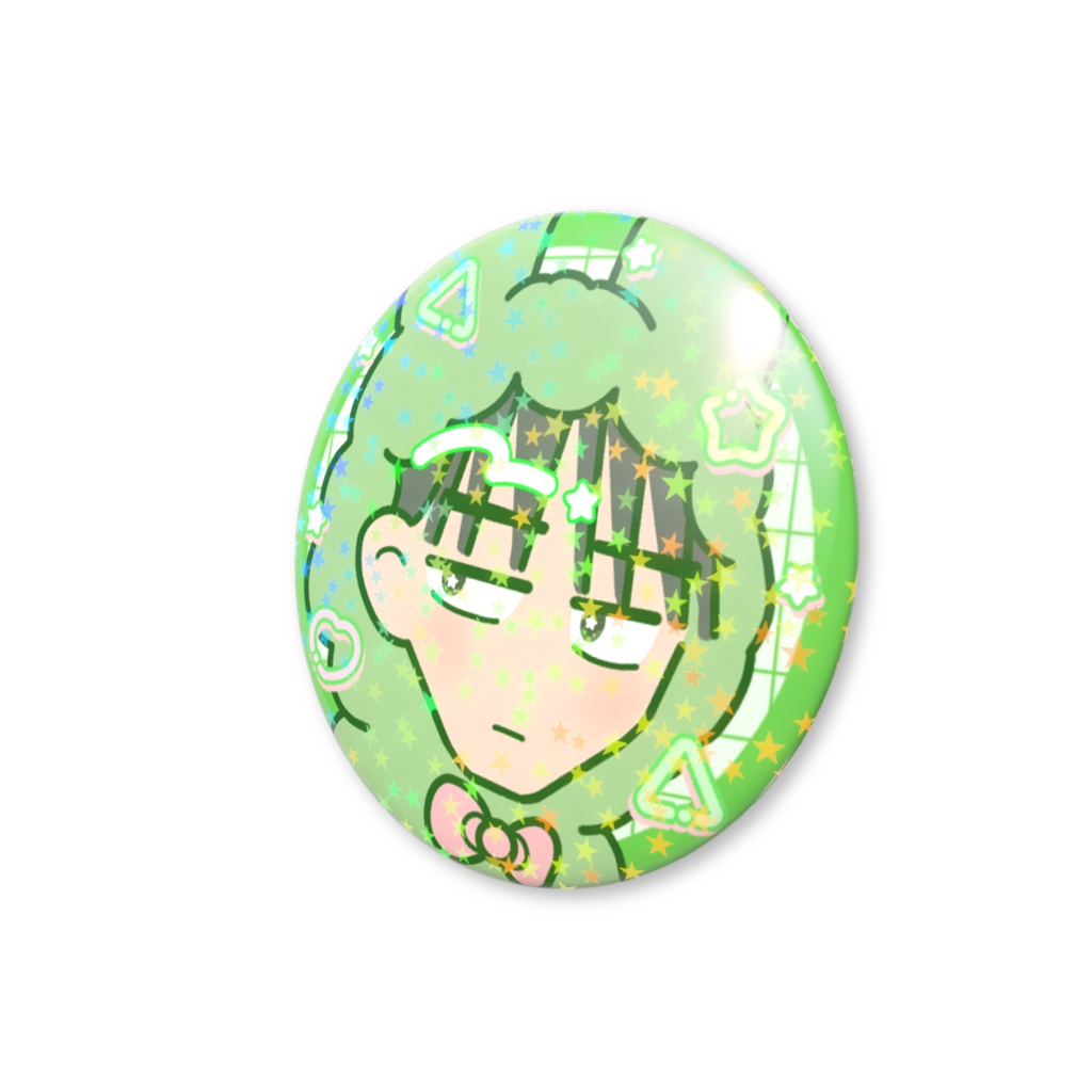 【千早】キラキラ缶バッジ