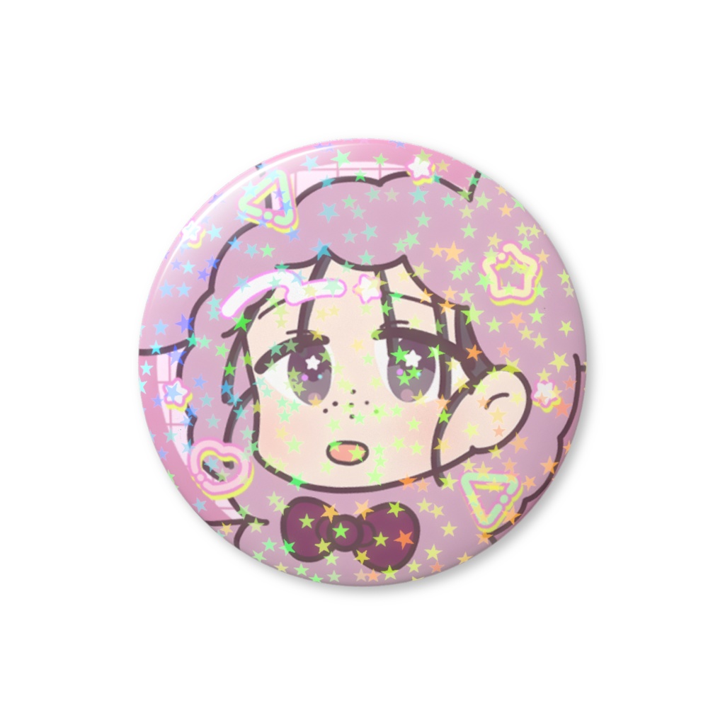 【治真】キラキラ缶バッジ