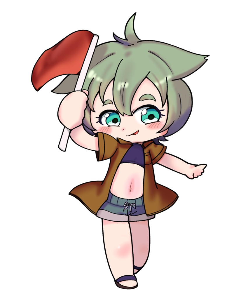 OC『時雨ナギ』アクリルキーホルダー2