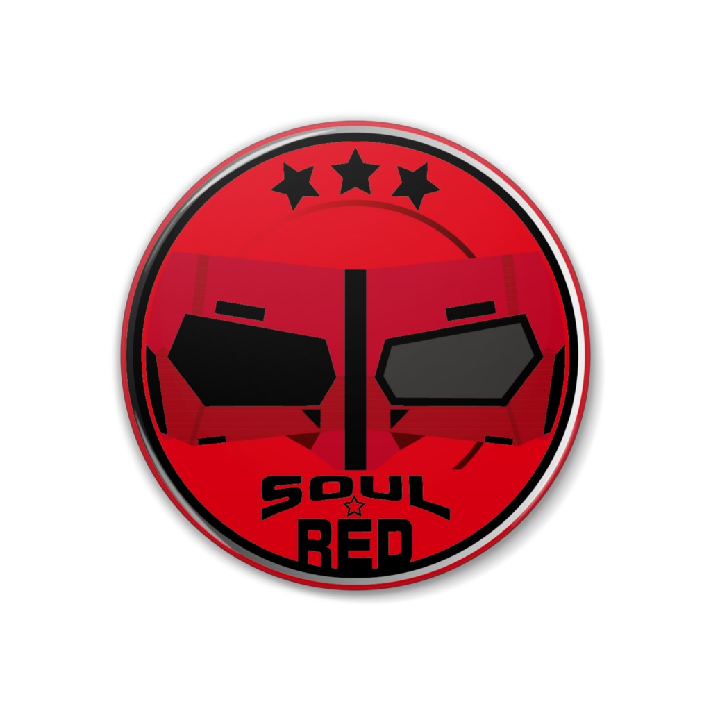 SOUL☆RED！！缶バッチ　RED