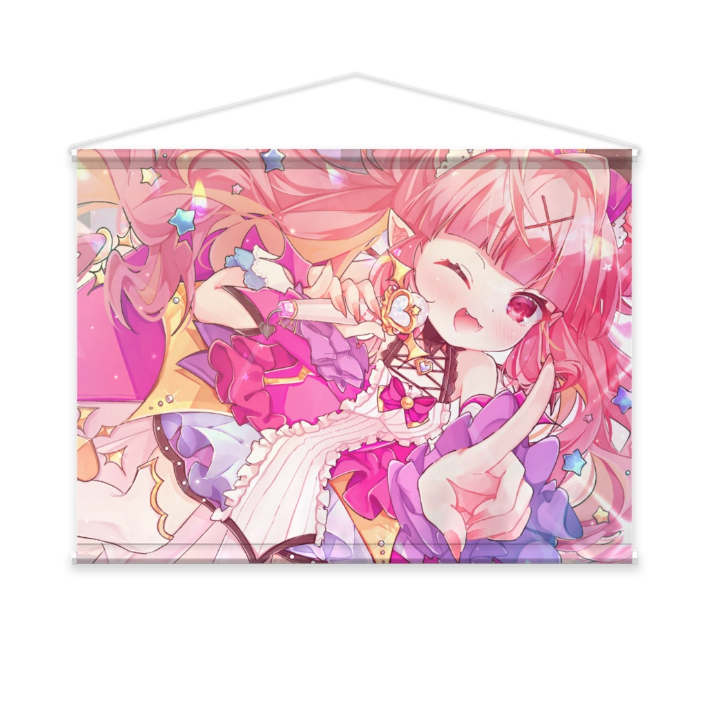 【常設】百々牙こよい♡ももがのうたっ!B2スエードタペストリー