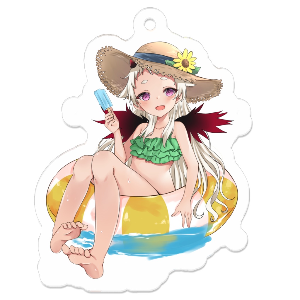 海猫サキュア　水着アクリルキーホルダー