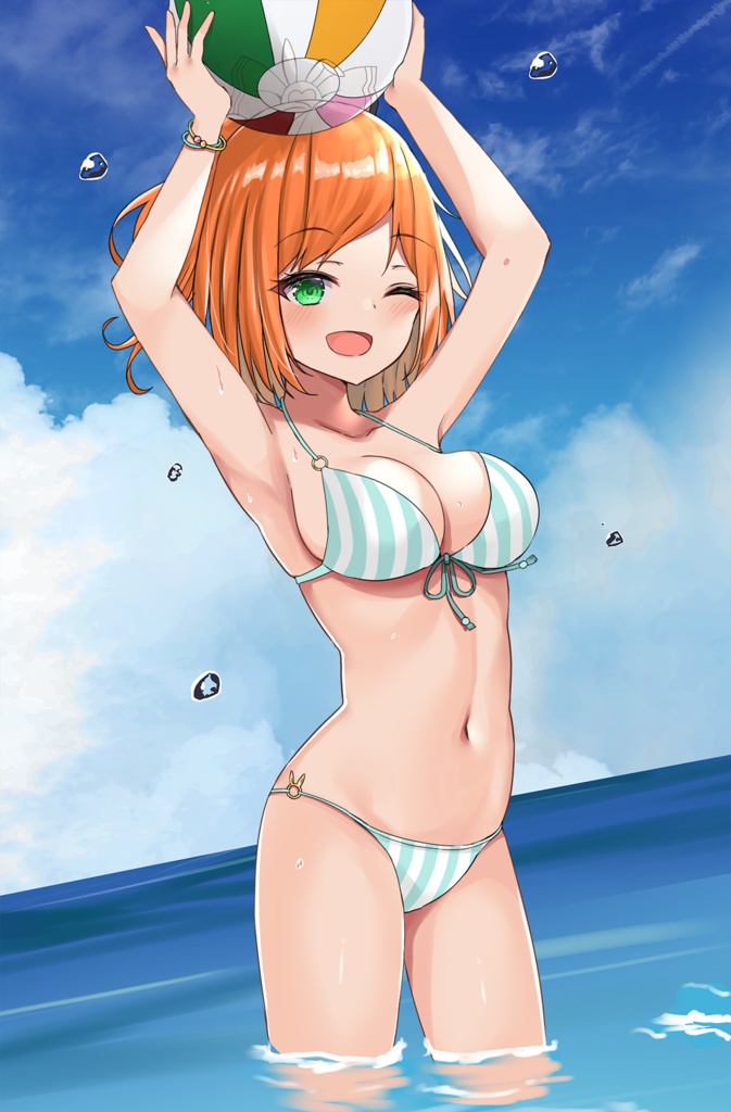 兎推ぽむ　水着B2タペストリー