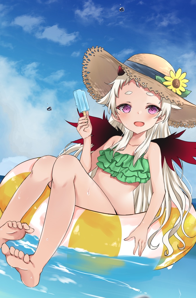 海猫サキュア 水着B2タペストリー