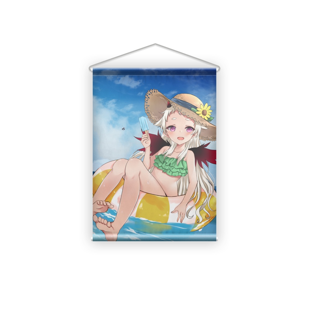 海猫サキュア 水着B2タペストリー