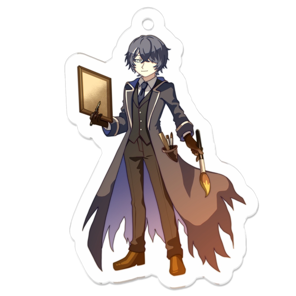 アクリルキーホルダー 美術室のカオナシさん(男性)