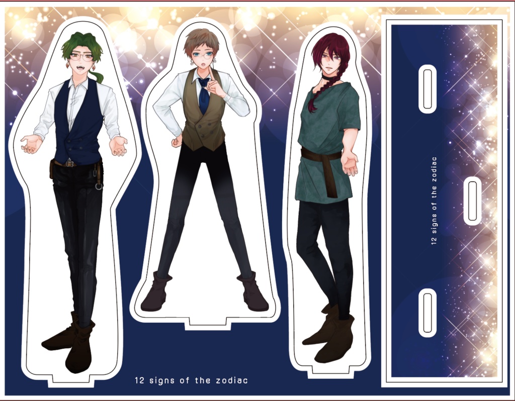 【3セットまとめ】黄道12宮男子フレームアクスタ