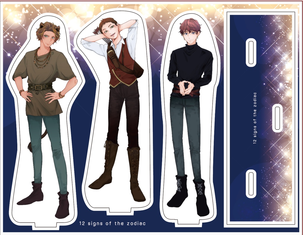 【3セットまとめ】黄道12宮男子フレームアクスタ