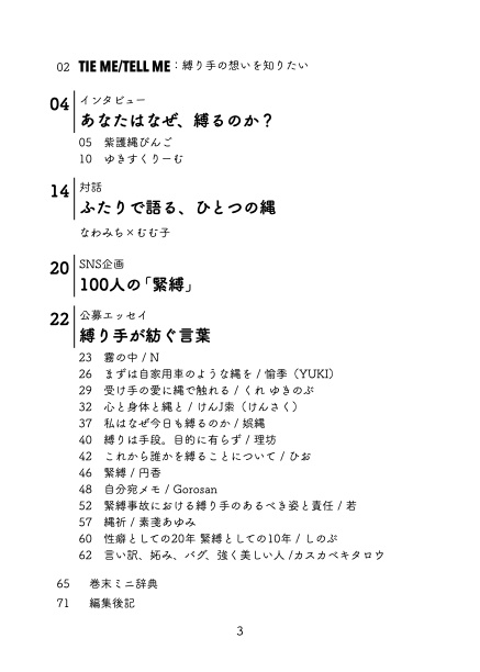 【冊子版】TIE ME / TELL ME vol.1