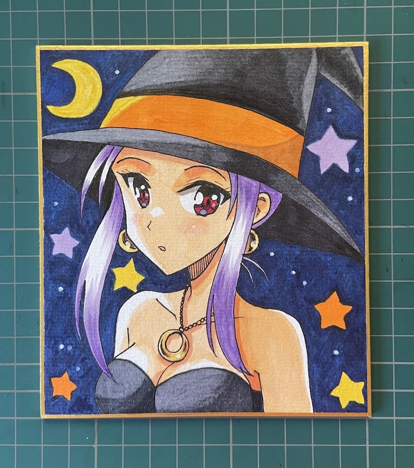 ミニ色紙【手描きイラスト】03