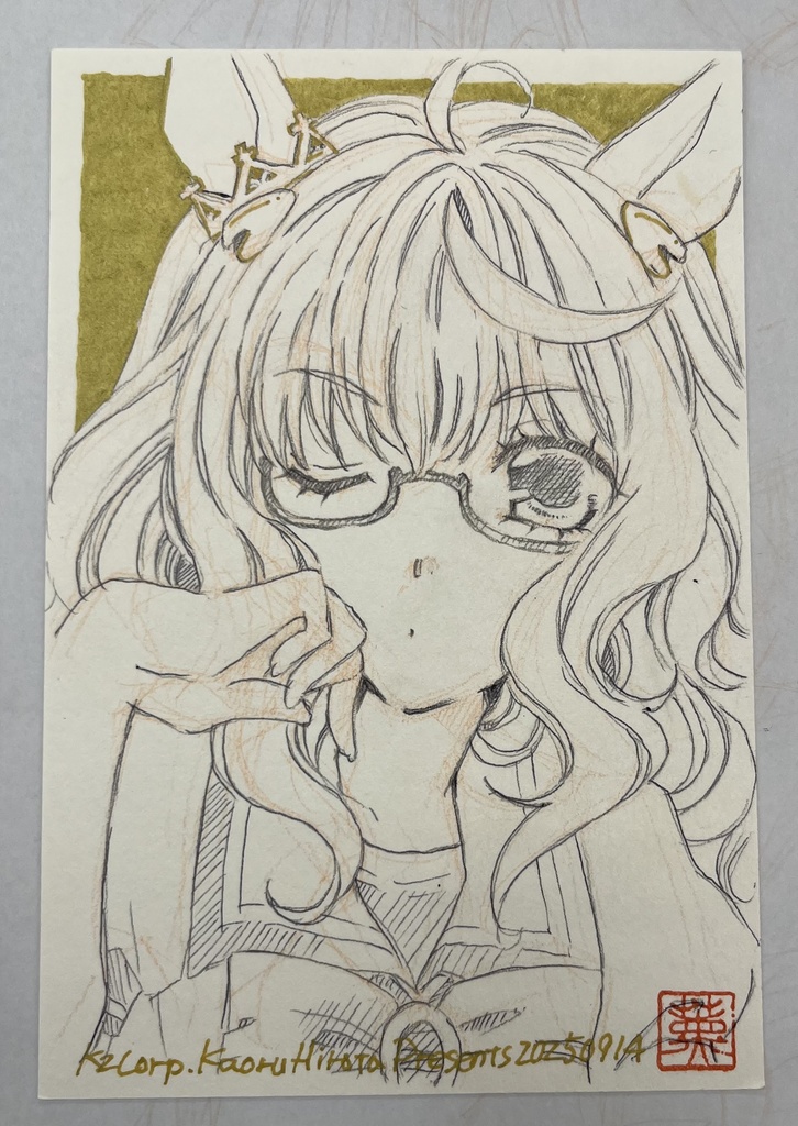 【ウマ娘】色紙原画7種