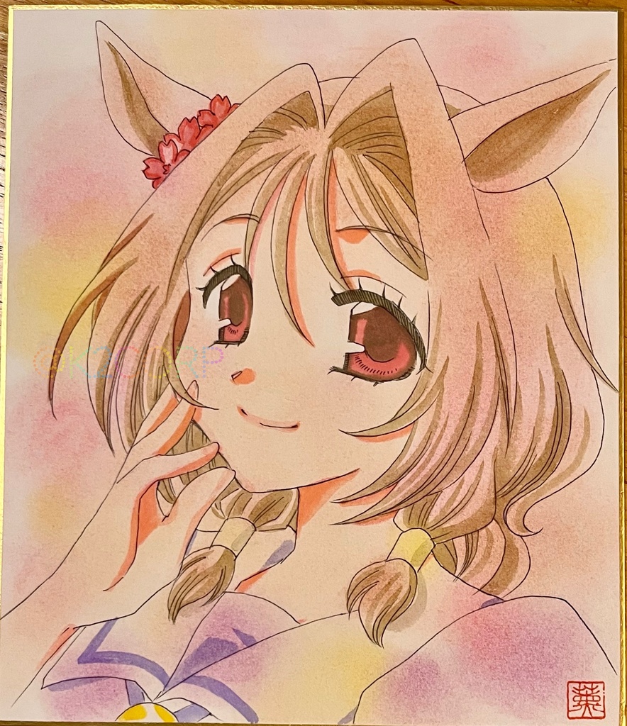 【ウマ娘】色紙原画7種