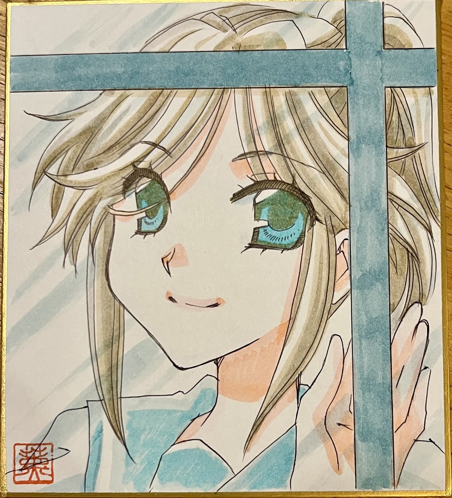 【響け!ユーフォニアム】色紙原画【寸松庵サイズ】