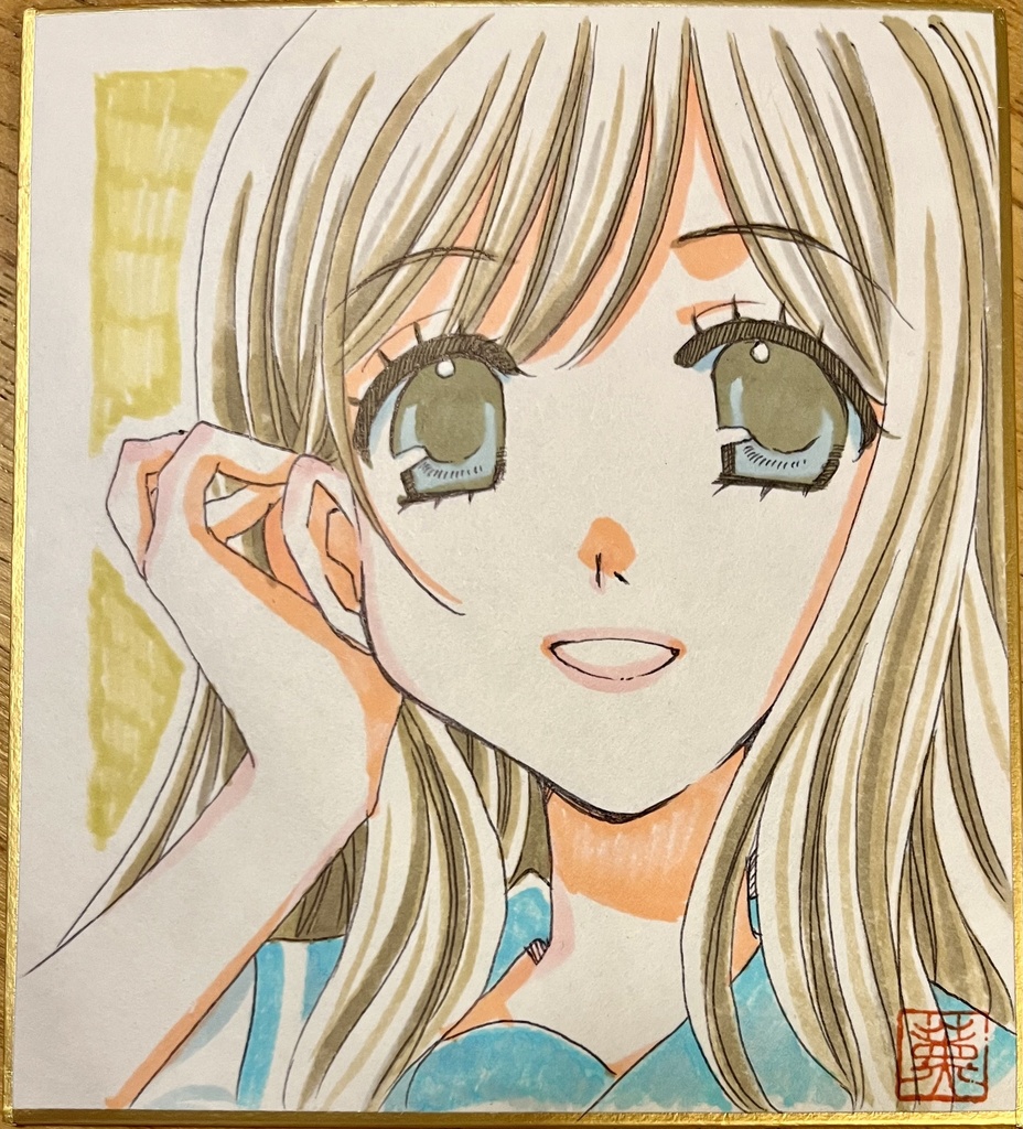 【響け!ユーフォニアム】色紙原画【寸松庵サイズ】