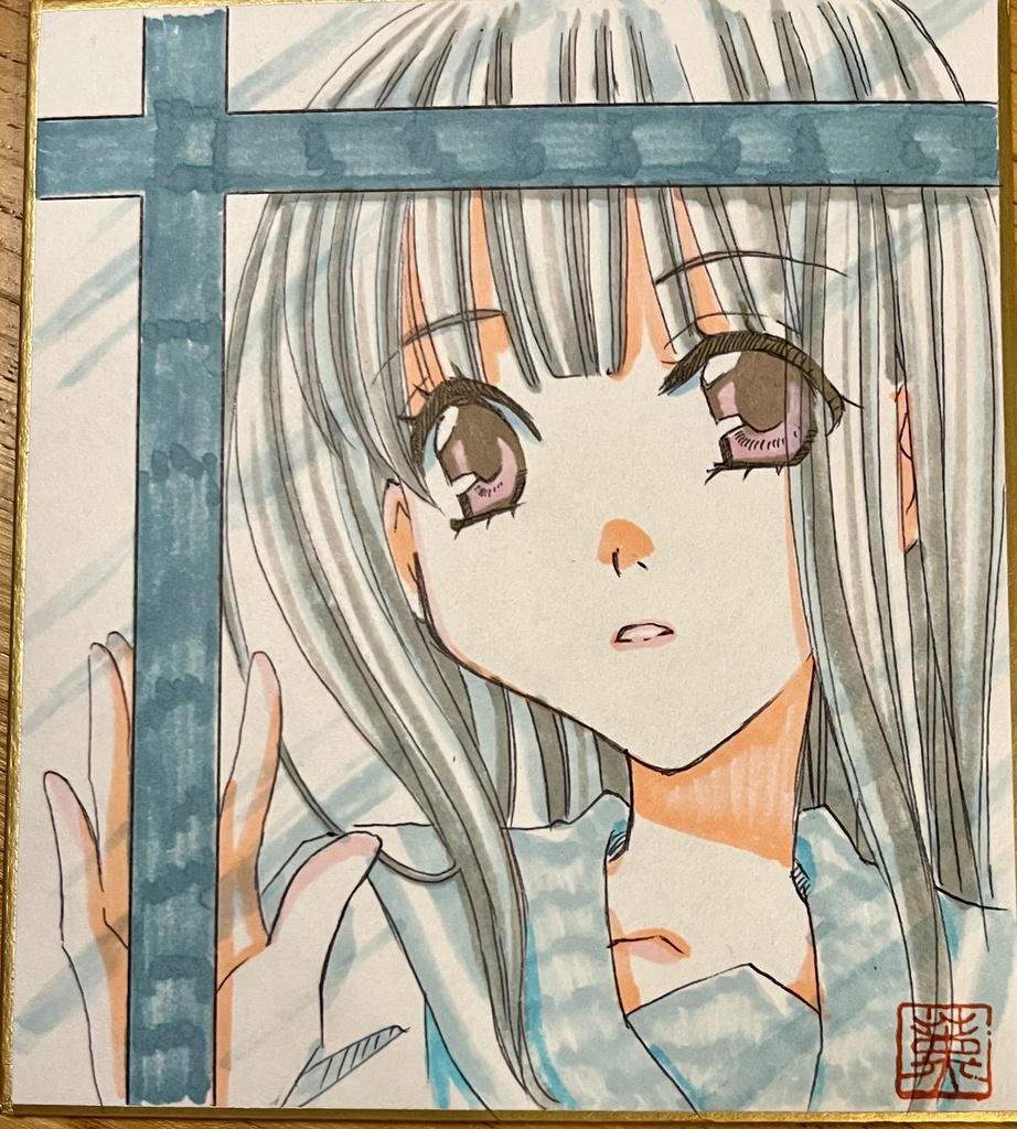 【響け!ユーフォニアム】色紙原画【寸松庵サイズ】