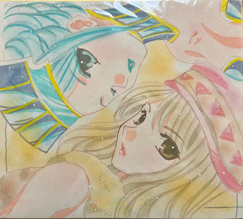 【ﾀｲﾊﾞﾆ】ｶﾘｰﾅ＆ﾌﾞﾙｰﾛｰｽﾞ【色紙原画/大ｻｲｽﾞ】