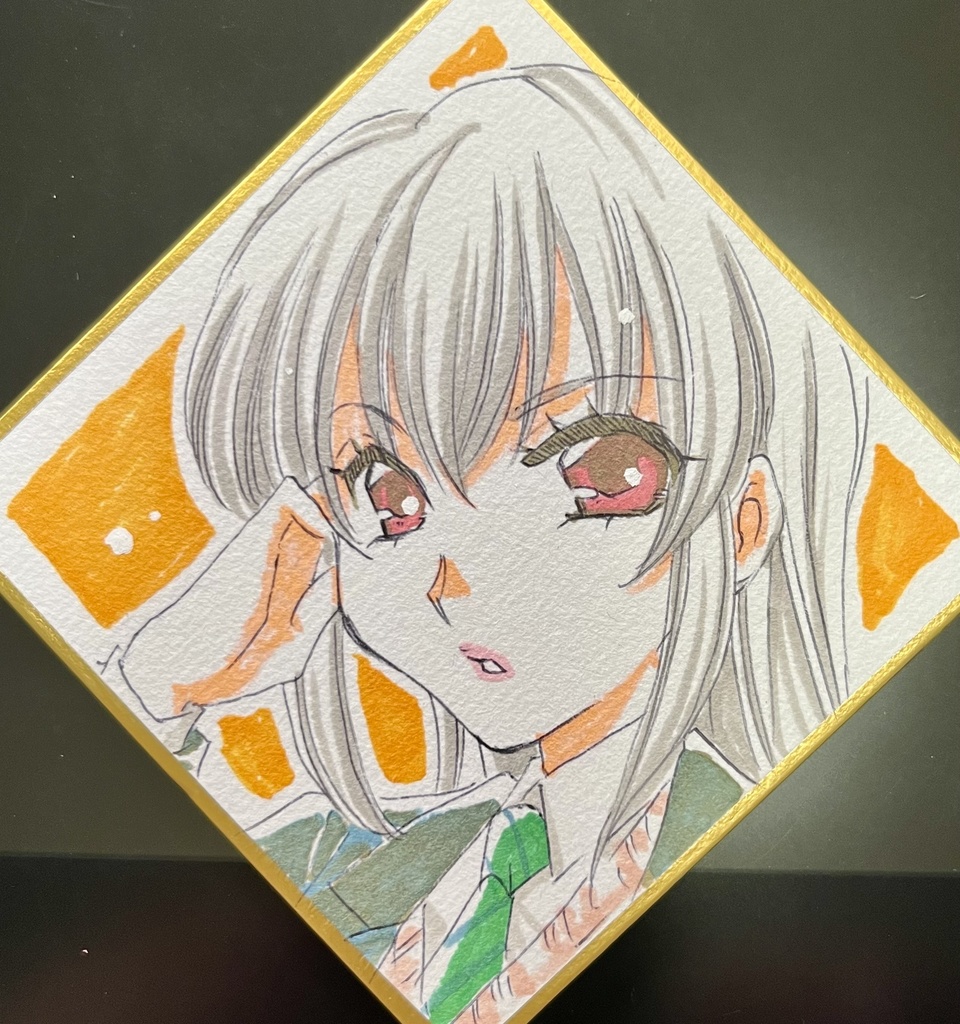 【COMITIA155新刊セット】「白百合高専魔法科の日常」+色紙原画4種