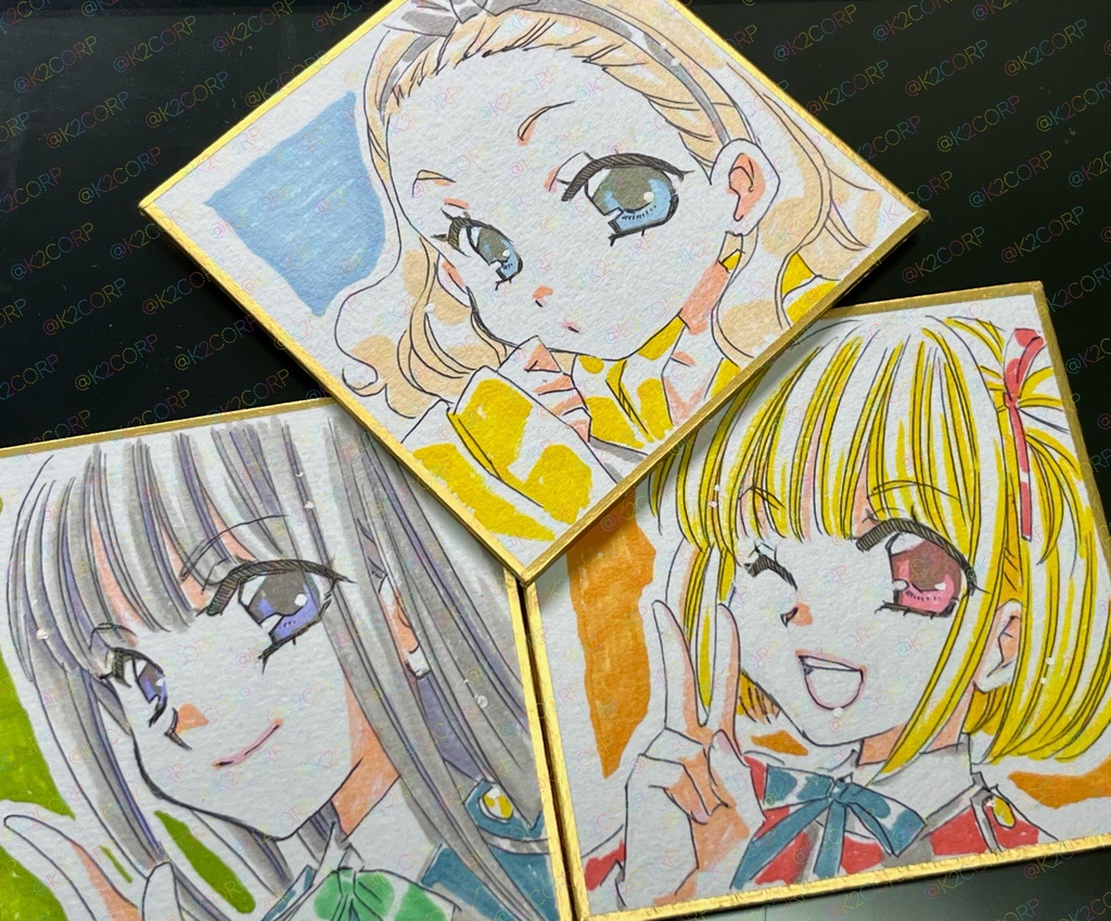 【リコリコ】色紙原画3種セット