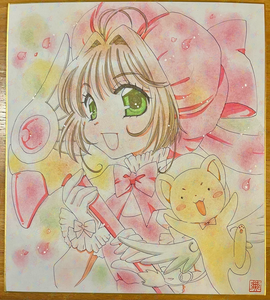 【'80〜'00魔法少女アニメ】色紙原画