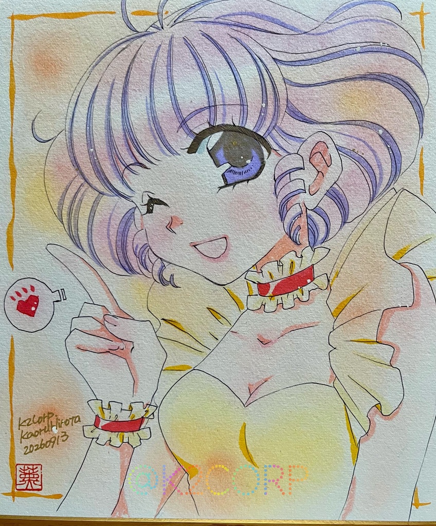 【魔法少女】色紙原画【ｸﾘｨﾐｰﾏﾐ、ｷﾞｬﾗｸｼｰｴﾝｼﾞｪﾙ】