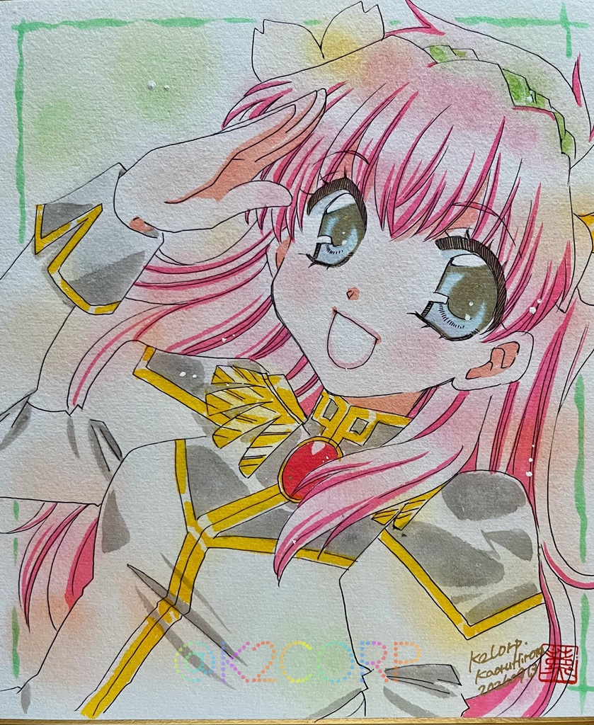 【魔法少女】色紙原画【クリィミーマミ、ギャラクシーエンジェル】