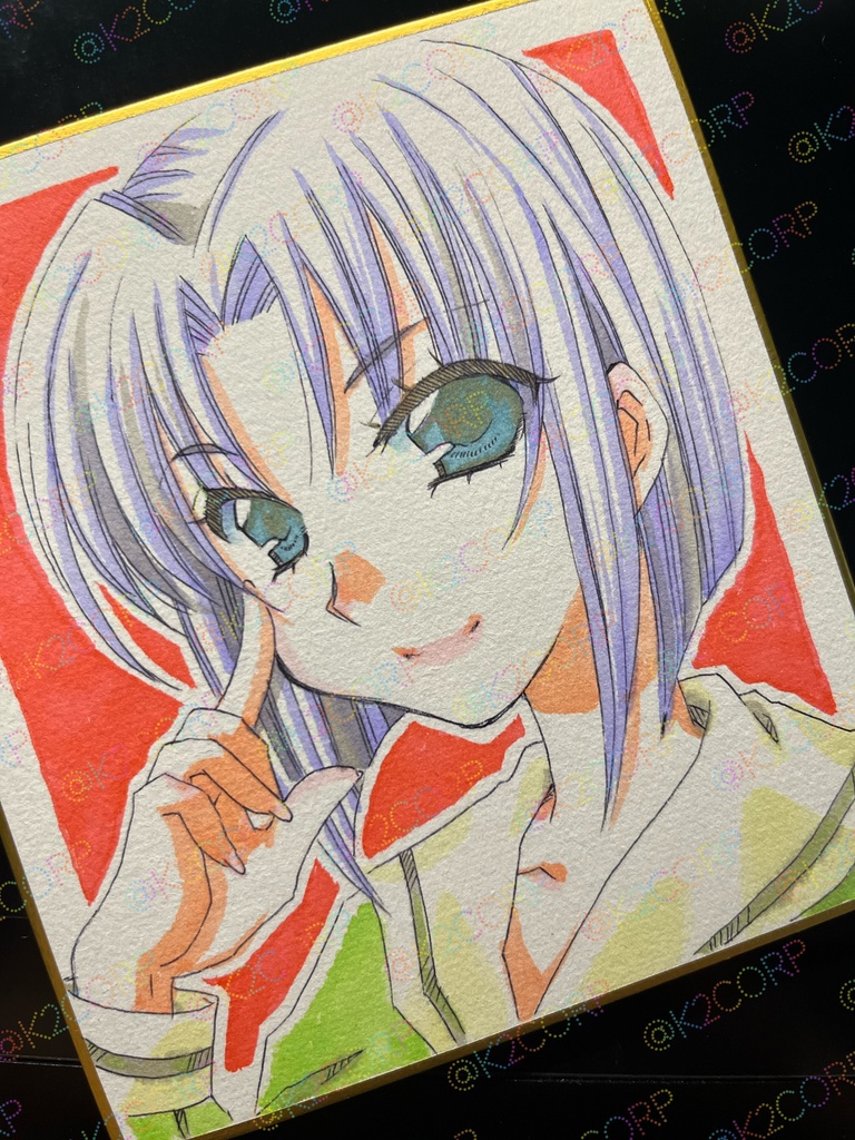 【ﾏﾘみて】色紙原画【小ｻｲｽﾞ】