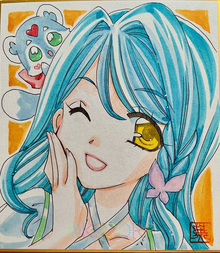 【名探偵プリキュア】色紙原画各種🦋