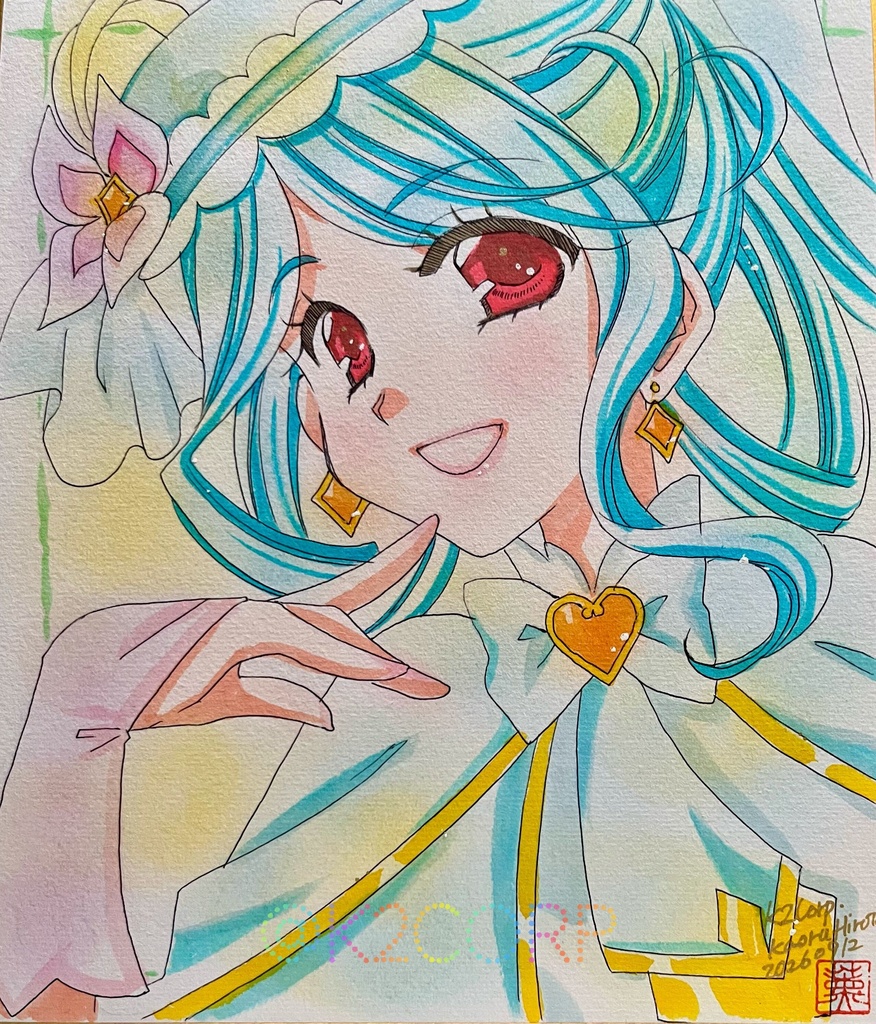 【名探偵プリキュア】色紙原画各種🦋
