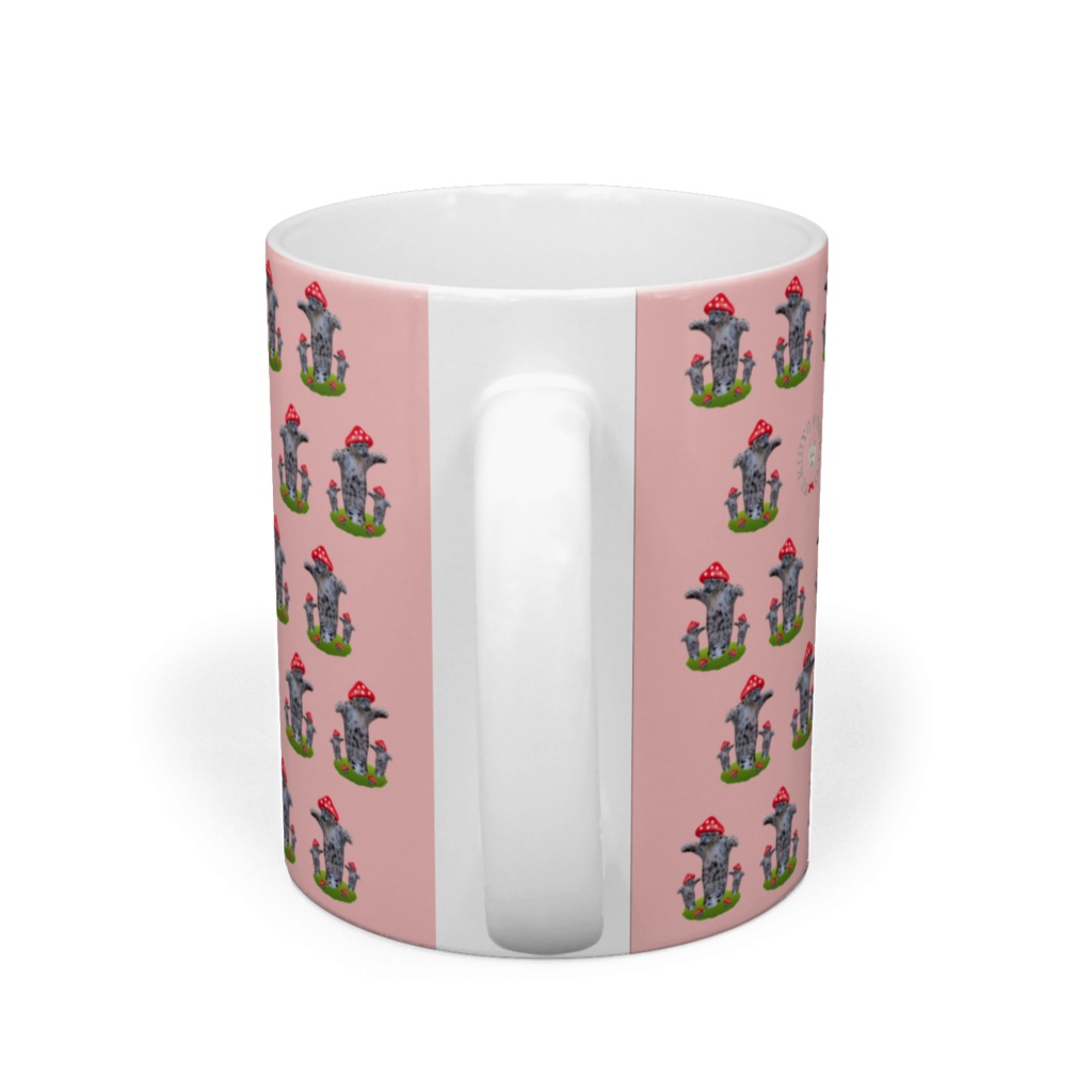 【受注生産】ユキヒョウマグカップ<キノコダラケピンクver.>