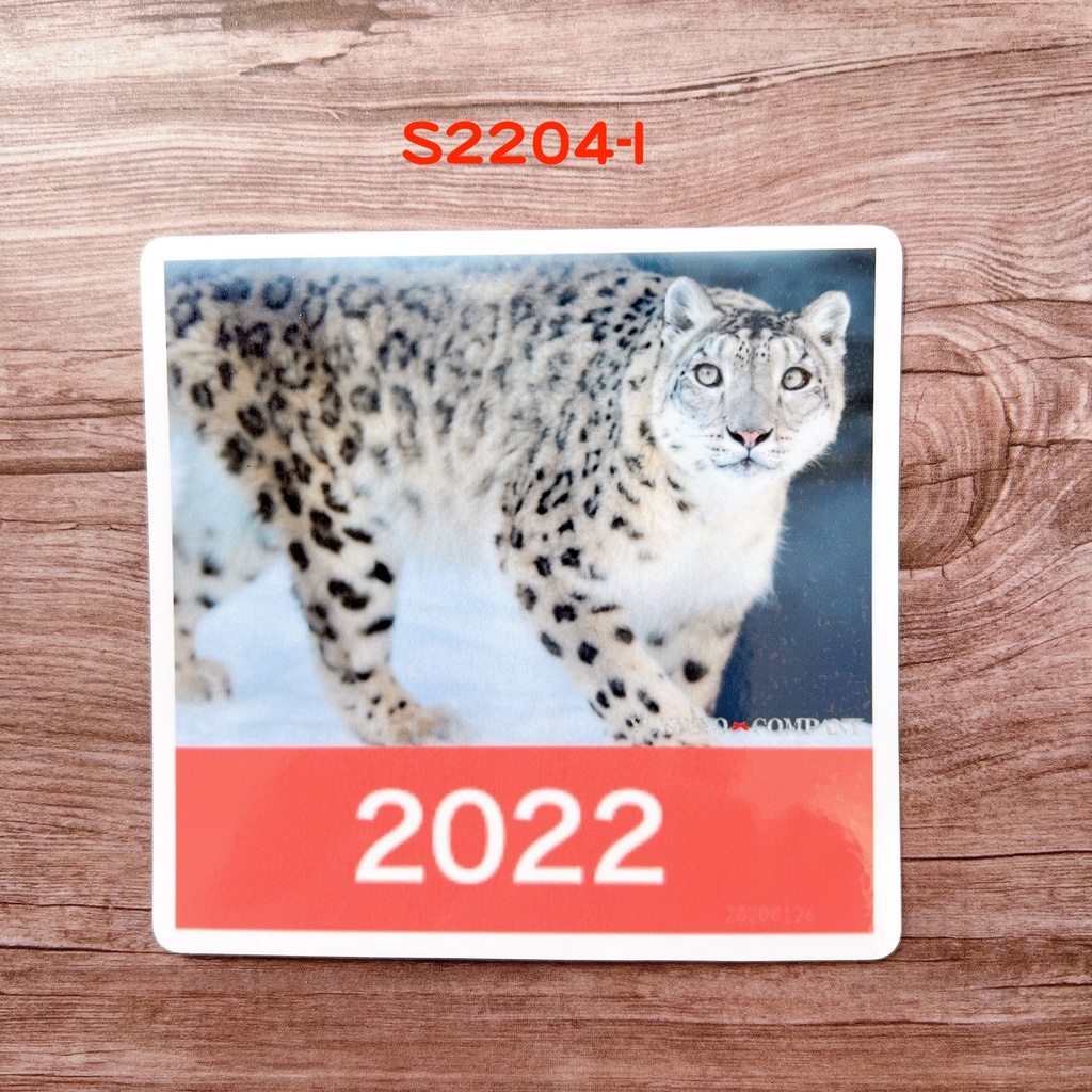 【4月新作】2022年度ユキヒョウステッカー 全10種