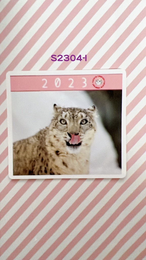 【4周年アニバーサリー】2023年度ユキヒョウステッカー