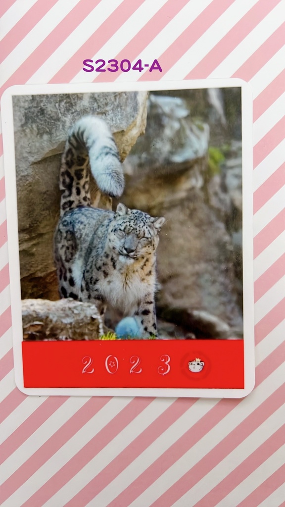 【4周年アニバーサリー】2023年度ユキヒョウステッカー