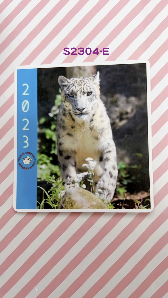 【4周年アニバーサリー】2023年度ユキヒョウステッカー