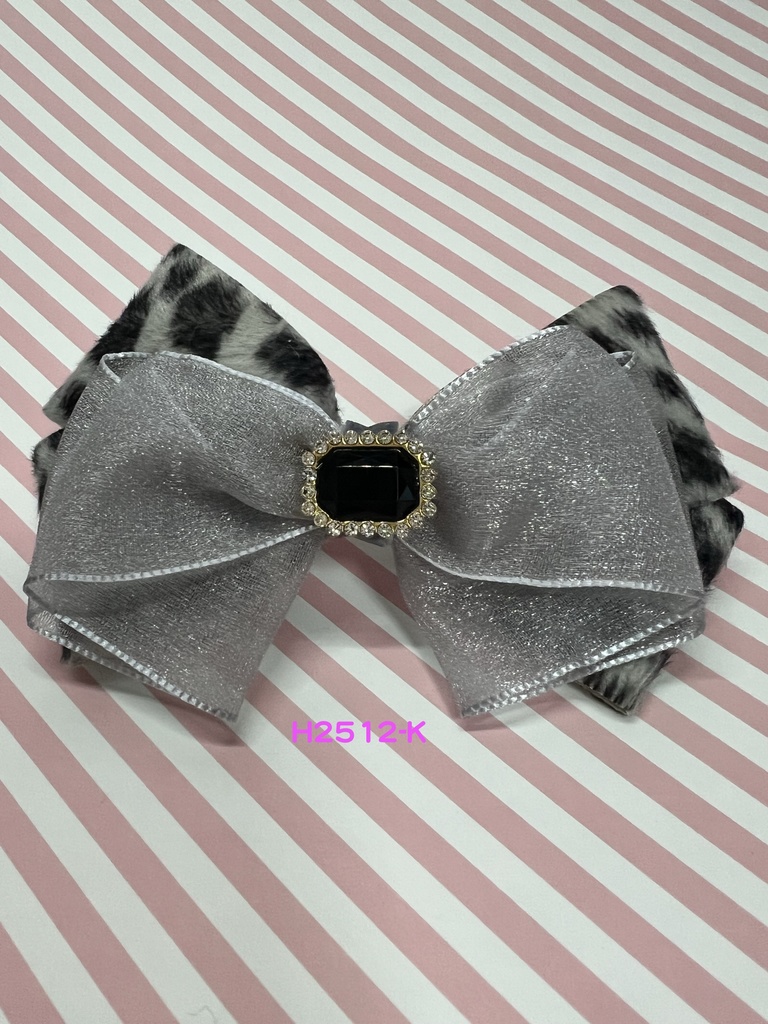 【2025年12月新作】ユキヒョウ柄ヘアアクセサリー7種<バレッタ>